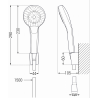 Mexen Erica R05 Badewannenset, Chrom - 746403R05-00