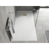 Mexen Hugo rechteckige Duschwanne SMC 170 x 80 cm, weiß, goldene Abdeckung - 42108017-G