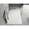 Mexen Hugo ristkülikukujuline SMC dušialus 180 x 80 cm, valge, kuldne kate - 42108018-G