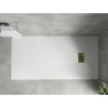 Mexen Hugo ristkülikukujuline SMC dušialus 180 x 80 cm, valge, kuldne kate - 42108018-G