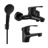 Mexen Erica R05 bath set, black - 746403R05-70