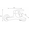 Mexen Erica R72 Badewannenset, Chrom - 746403R72-00