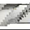 Mexen Hugo receveur de douche rectangulaire SMC 180 x 90 cm, blanc, cache doré - 42109018-G