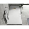 Mexen Hugo rectangular shower tray SMC 180 x 90 cm, white, gold cover - 42109018-G