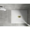 Mexen Hugo rectangular shower tray SMC 120 x 100 cm, white, gold cover - 42101012-G