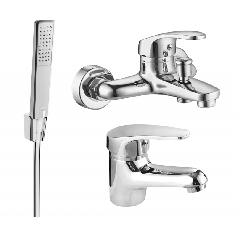 Mexen Erica R72 badkarsset, krom - 746403R72-00