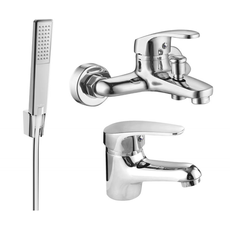 Mexen Erica R72 bath set, chrome - 746403R72-00