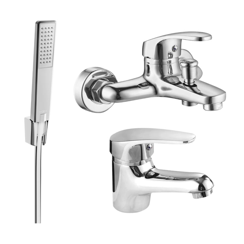 Mexen Erica R72 vannikomplekt, kroom - 746403R72-00