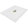 Mexen Hugo rectangular shower tray SMC 140 x 100 cm, white, gold cover - 42101014-G