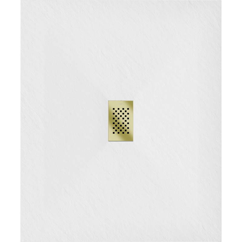 Mexen Hugo ristkülikukujuline dušialus SMC 140 x 100 cm, valge, kuldne kate - 42101014-G
