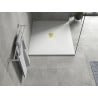 Mexen Hugo receveur de douche rectangulaire SMC 130 x 100 cm, blanc, cache doré - 42101013-G