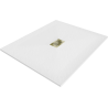 Receveur rectangulaire Mexen Hugo SMC 120 x 100 cm, blanc, cache doré - 42101012-G