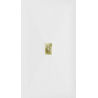 Mexen Hugo rektangulär duschbricka SMC 150 x 100 cm, vit, täckplåt guld - 42101015-G