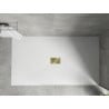 Mexen Hugo rechteckige Duschwanne SMC 180 x 100 cm, weiß, Abdeckung gold - 42101018-G