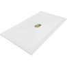 Mexen Hugo rectangular shower tray SMC 180 x 100 cm, white, gold cover - 42101018-G