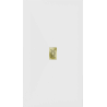 Mexen Hugo rechteckige Duschwanne SMC 180 x 100 cm, weiß, Abdeckung gold - 42101018-G