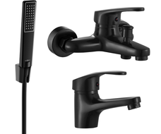 Mexen Erica R72 Badewannen-Set, schwarz - 746403R72-70