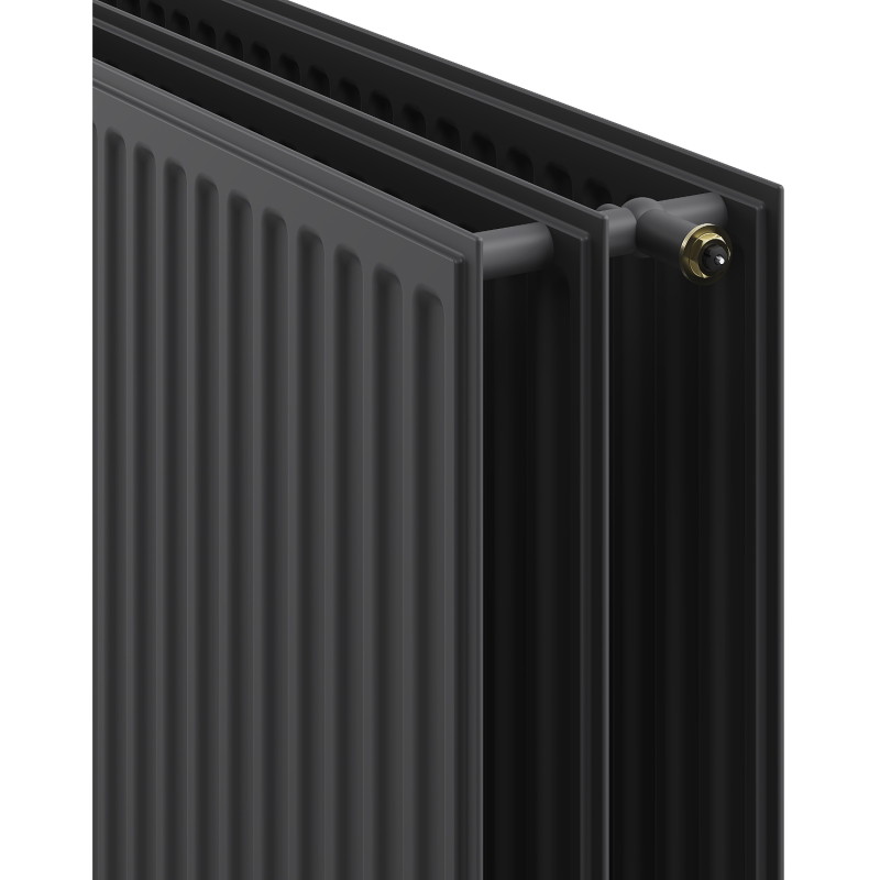Mexen CVH30 hügieeniradiaator plaat 600 x 1200 mm, alumine ühendus, 1810 W, antratsiit - W630H-060-120-66