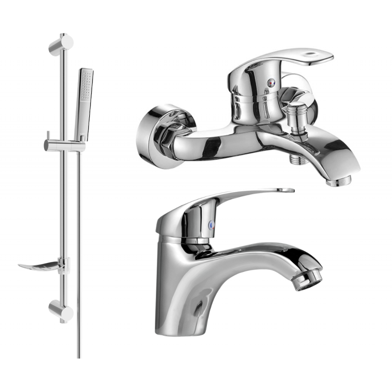 Mexen Fabia DF72 bath set, chrome - 746503DF72-00