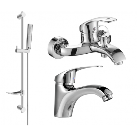 Mexen Fabia DF72 conjunto de baño, cromo - 746503DF72-00