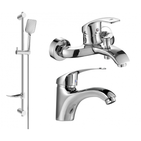 Mexen Fabia DF62 bath set, chrome - 746503DF62-00