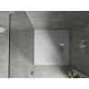 Mexen Hugo brodzik kwadratowy SMC 70 x 70 cm, biały, maskownica inox - 42107070-X