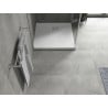 Mexen Hugo brodzik kwadratowy SMC 70 x 70 cm, biały, maskownica inox - 42107070-X