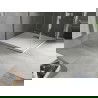 Mexen Hugo vierkante douchebak SMC 70 x 70 cm, wit, afdekplaat inox - 42107070-X