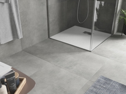 Mexen Hugo SMC square shower tray 80 x 80 cm, white, inox cover - 42108080-X