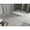 Mexen Hugo brodzik kwadratowy SMC 80 x 80 cm, biały, maskownica inox - 42108080-X