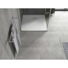 Mexen Hugo brodzik kwadratowy SMC 90 x 90 cm, biały, maskownica inox - 42109090-X