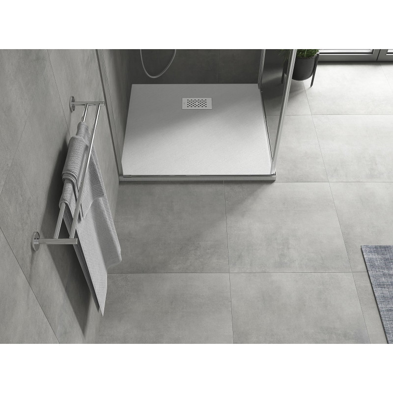Mexen Hugo vierkante SMC-douchebak 70 x 70 cm, wit, witte afdekking - 42107070-W
