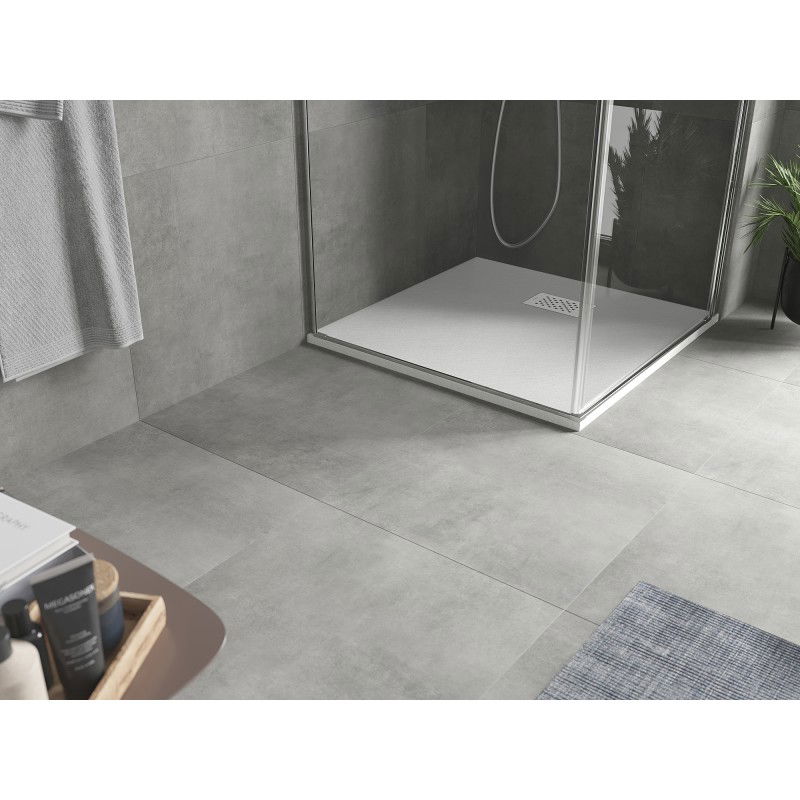 Mexen Hugo receveur de douche carré SMC 90 x 90 cm, blanc, cache blanc - 42109090-W