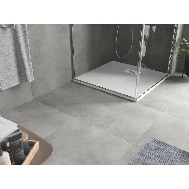 Mexen Hugo vierkante douchebak SMC 90 x 90 cm, wit, witte afdekplaat - 42109090-W