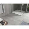 Mexen Hugo square shower tray SMC 70 x 70 cm, white, gold cover - 42107070-G