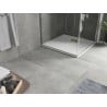 Mexen Hugo square shower tray SMC 70 x 70 cm, white, gold cover - 42107070-G