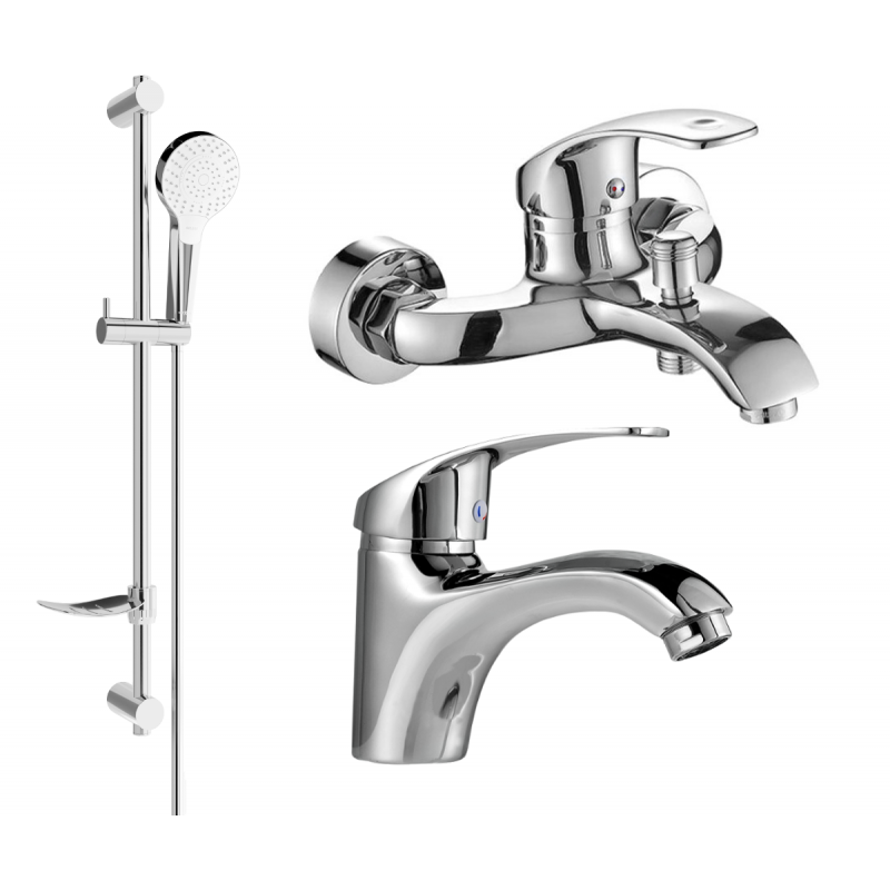 Mexen Fabia DF05 conjunto de baño, cromo - 746503DF05-00