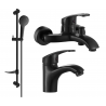 Mexen Fabia DF05 ensemble de baignoire, noir - 746503DF05-70