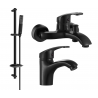 Mexen Fabia DB72 set vasca da bagno, nero - 746503DB72-70