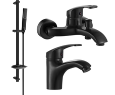 Mexen Fabia DB72 Badewannen-Set, schwarz - 746503DB72-70