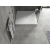 Mexen Hugo brodzik kwadratowy SMC 100 x 100 cm, biały, maskownica biała - 42101010-W