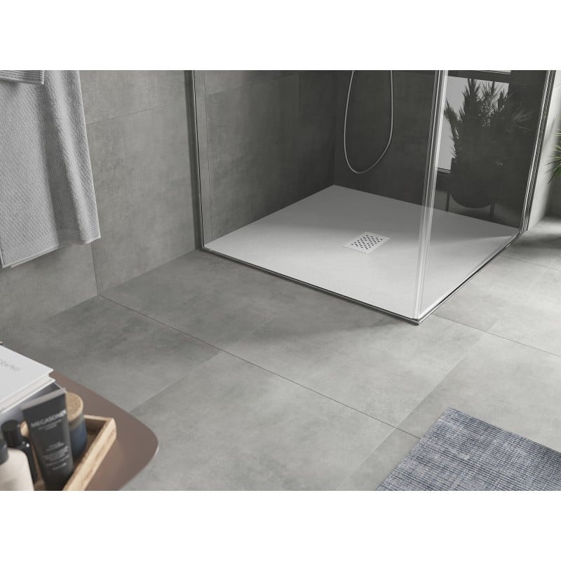 Mexen Hugo base de duche quadrada SMC 100 x 100 cm, branca, tampa branca - 42101010-W