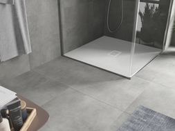 Mexen Hugo quadrates Duschbaseng SMC 100 x 100 cm, wäiss, Wäiss Ofdeckung - 42101010-W