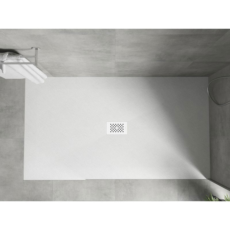 Mexen Hugo base de duche retangular SMC 160 x 100 cm, branco, tampa branca - 42101016-W