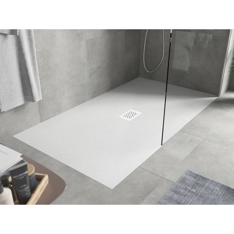 Mexen Hugo rectangular SMC shower tray 180 x 100 cm, white, white cover - 42101018-W