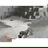 Mexen Hugo vierkante douchebak SMC 100 x 100 cm, wit, inox afdekking - 42101010-X