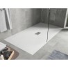 Mexen Hugo rechthoekige douchebak SMC 150 x 100 cm, wit, afdekplaat inox - 42101015-X