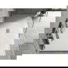 Mexen Hugo rechthoekige SMC douchebak 150 x 100 cm, wit, afdekplaat inox - 42101015-X