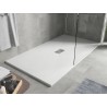Mexen Hugo pravokutna tuš kada SMC 180 x 100 cm, bijela, maska inox - 42101018-X