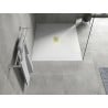 Mexen Hugo rectangular shower tray SMC 110 x 100 cm, white, gold cover - 42101011-G
